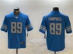Detroit Lions #89 Dan Campbell Blue Vapor Untouchable Limited Stitched Jersey