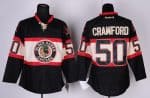 Blackhawks #50 Corey Crawford Black New Third Stitched Jersey