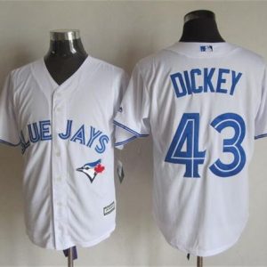 Blue Jays #43 R.A. Dickey White New Cool Base Stitched Jersey