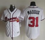 Braves #31 Greg Maddux White New Cool Base Stitched Jersey