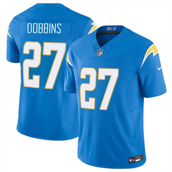 Los Angeles Chargers #27 J.K. Dobbins Blue 2024 F.U.S.E Vapor Limited Stitched Jersey