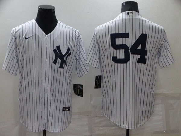 New York Yankees #54 Aroldis Chapman White Cool Base Stitched Baseball Jersey