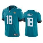 Jacksonville Jaguars #18 Calvin Ridley Teal Vapor Untouchable Limited Stitched Jersey