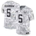 Indianapolis Colts #5 Anthony Richardson Arctic Camo 2024 F.U.S.E. Salute To Service Limited Stitched Jersey