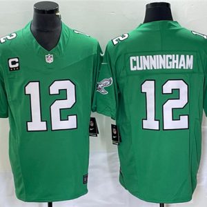 Philadelphia Eagles #12 Randall Cunningham Green 2023 F.U.S.E. With C Patch Vapor Untouchable Stitched Jersey
