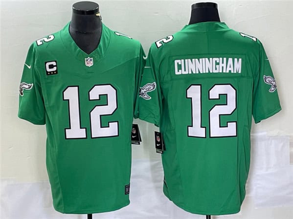 Philadelphia Eagles #12 Randall Cunningham Green 2023 F.U.S.E. With C Patch Vapor Untouchable Stitched Jersey