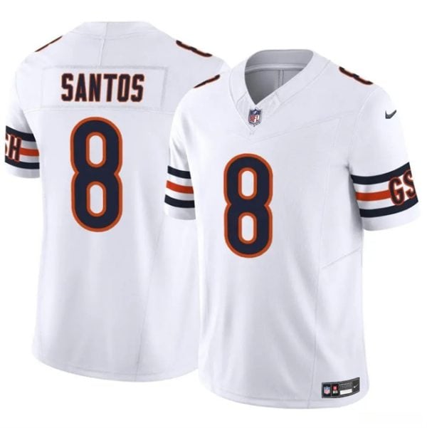Chicago Bears #8 Cairo Santos White 2025 F.U.S.E. Vapor Untouchable Limited Stitched Jersey