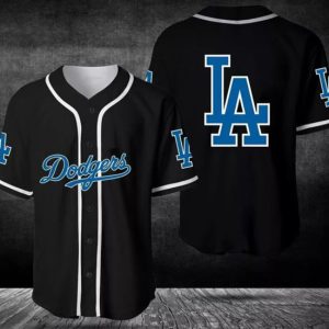 Los Angeles Dodgers Black Stitched Jersey