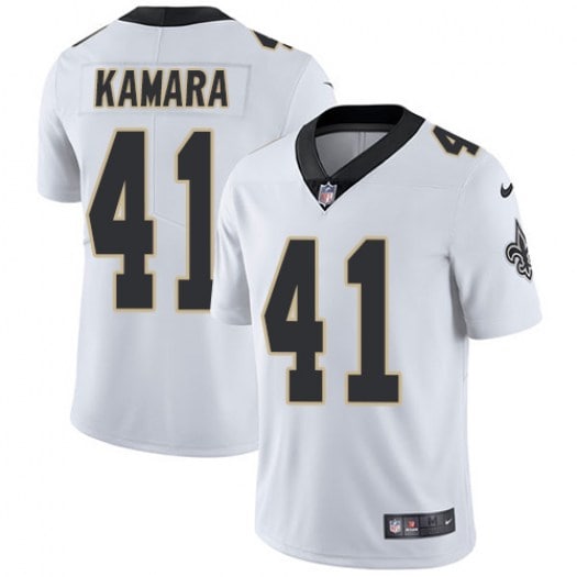 New Orleans Saints #41 Alvin Kamara White Vapor Untouchable Limited Stitched Jersey