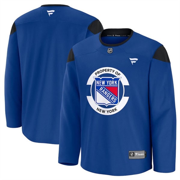 New York Rangers Royal 2024-25 Team Practice Stitched Jersey
