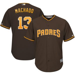 San Diego Padres #13 Manny Machado Coffee Cool Base Stitched Jersey