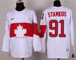 Olympic 2014 CA. #91 Steven Stamkos White Stitched Jersey