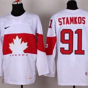 Olympic 2014 CA. #91 Steven Stamkos White Stitched Jersey