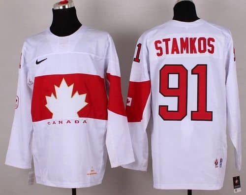 Olympic 2014 CA. #91 Steven Stamkos White Stitched Jersey