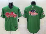Philadelphia Phillies Team Big Logo Green Phanatic Limited Stitched Jersey
