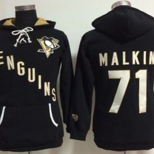 Pittsburgh Penguins #71 Evgeni Malkin Black Old Time Heidi NHL Hoodie