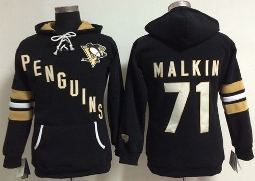 Pittsburgh Penguins #71 Evgeni Malkin Black Old Time Heidi NHL Hoodie