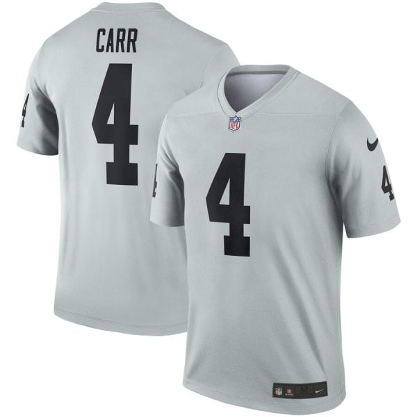 Raiders #4 Derek Carr Gary Inverted Legend Stitched Jersey