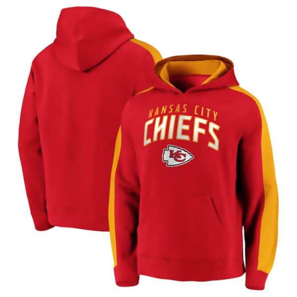 Kansas City Chiefs Red Game Time Arch Pullover Hoodie
