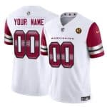 Washington Commanders Custom White 2023 F.U.S.E. With John Madden Patch Vapor Limited Stitched Jersey