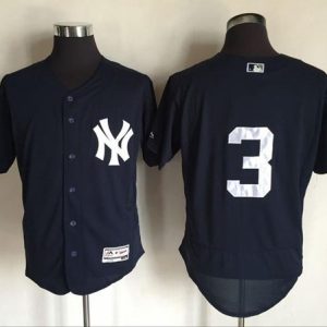 Yankees #3 Babe Ruth Navy Blue Flexbase Authentic Collection Stitched Jersey