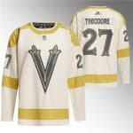Vegas Golden Knights #27 Shea Theodore Cream 2024 Winter Classic Breakaway Stitched Jersey