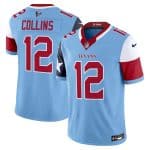 Houston Texans #12 Nico Collins Blue 2024 F.U.S.E V5 Stitched Limited Jersey