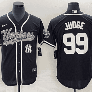 New York Yankees #99 Aaron Judge Black With Patch Cool Base Stitched Jersey