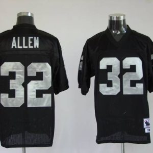 Mitchell And Ness Raiders Marcus Allen #32 Stitched Black Jersey
