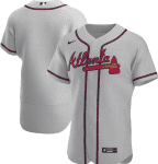 Atlanta Braves Blank Grey Flex Base Stitched Jersey