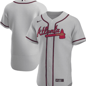 Atlanta Braves Blank Grey Flex Base Stitched Jersey