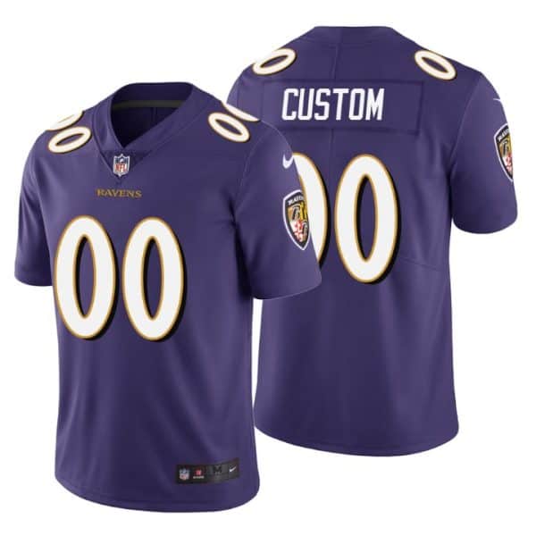 Ravens Customized Purple Vapor Untouchable Limited Stitched Jersey