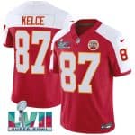 Kansas City Chiefs #87 Travis Kelce Red 2023 F.U.S.E. With Super Bowl LVII Patch Vapor Untouchable Limited Stitched Jersey