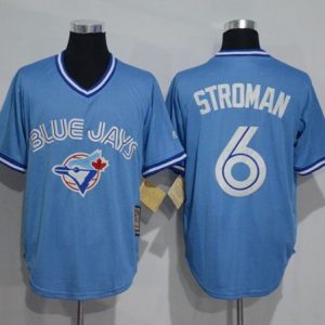 Blue Jays #6 Marcus Stroman Light Blue Cooperstown Throwback Stitched Jersey