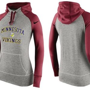 Nike Minnesota Vikings Performance Hoodie Grey Red