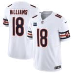 Chicago Bears #18 Caleb Williams White 2025 F.U.S.E. With 2-Star C Patch Vapor Untouchable Limited Stitched Jersey