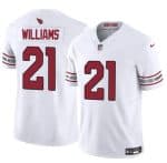 Arizona Cardinals #21 Garrett Williams White 2024 F.U.S.E. Vapor Untouchable Limited Stitched Jersey