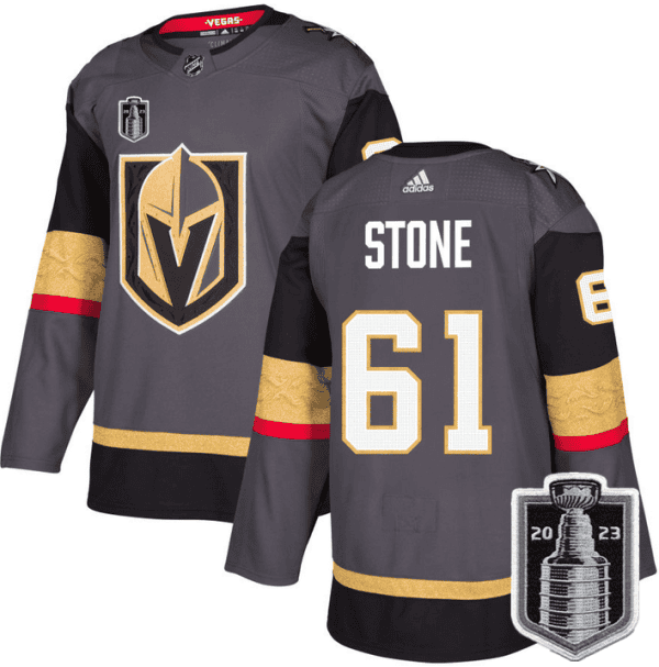 Vegas Golden Knights #61 Mark Stone Gray 2023 Stanley Cup Final Stitched Jersey