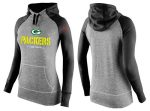 Nike Green Bay Packers Performance Hoodie Grey Black