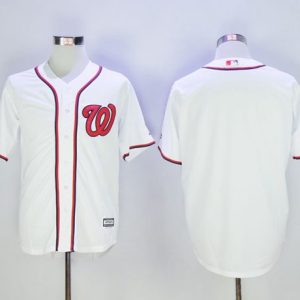 Nationals Blank White New Cool Base Stitched Jersey