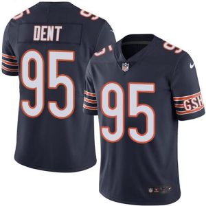 Bears #95 Richard Dent Navy Blue Stitched Limited Rush Nike Jersey