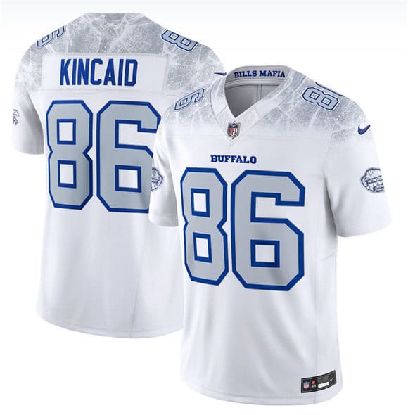 Buffalo Bills #86 Dalton Kincaid White 2025 F.U.S.E. ¡°Rivalries¡± Vapor Limited Football Stitched Jersey