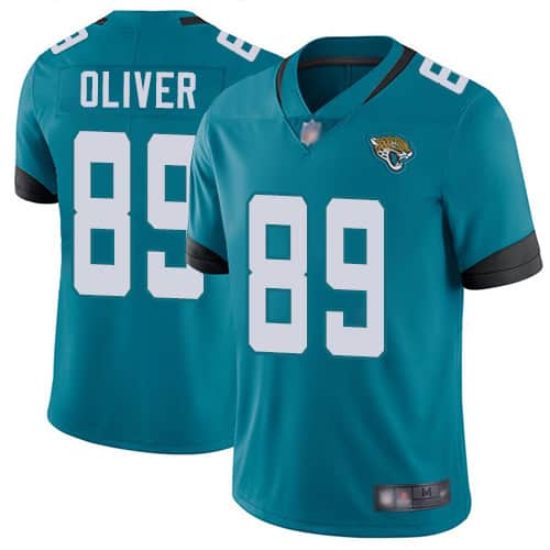 Jacksonville Jaguars #89 Josh Oliver Teal Vapor Untouchable Limited Stitched Jersey