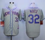 Mets #32 Steven Matz Grey Road Cool Base Stitched Jersey