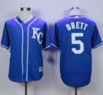Royals #5 George Brett Blue Alternate 2 New Cool Base Stitched Jersey