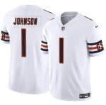 Chicago Bears #1 Jaylon Johnson White 2024 F.U.S.E. Vapor Stitched Jersey