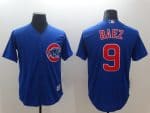 Cubs #9 Javier Baez Royal Throwback Cool Base Stitched Jersey