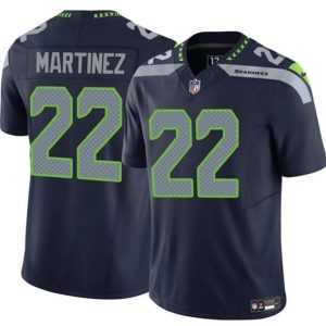 Seattle Seahawks #22 Damien Martinez Navy 2025 F.U.S.E. Vapor Untouchable Limited Football Stitched Jersey