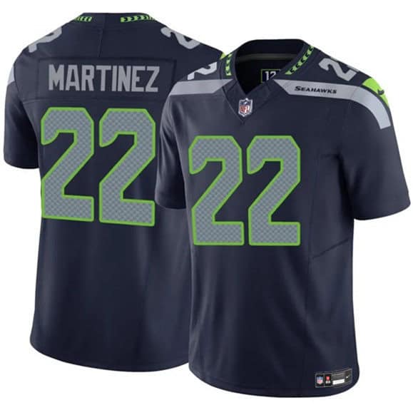 Seattle Seahawks #22 Damien Martinez Navy 2025 F.U.S.E. Vapor Untouchable Limited Football Stitched Jersey