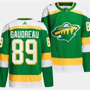 Minnesota Wild #89 Frederick Gaudreau Green 2023-24 Stitched Jersey